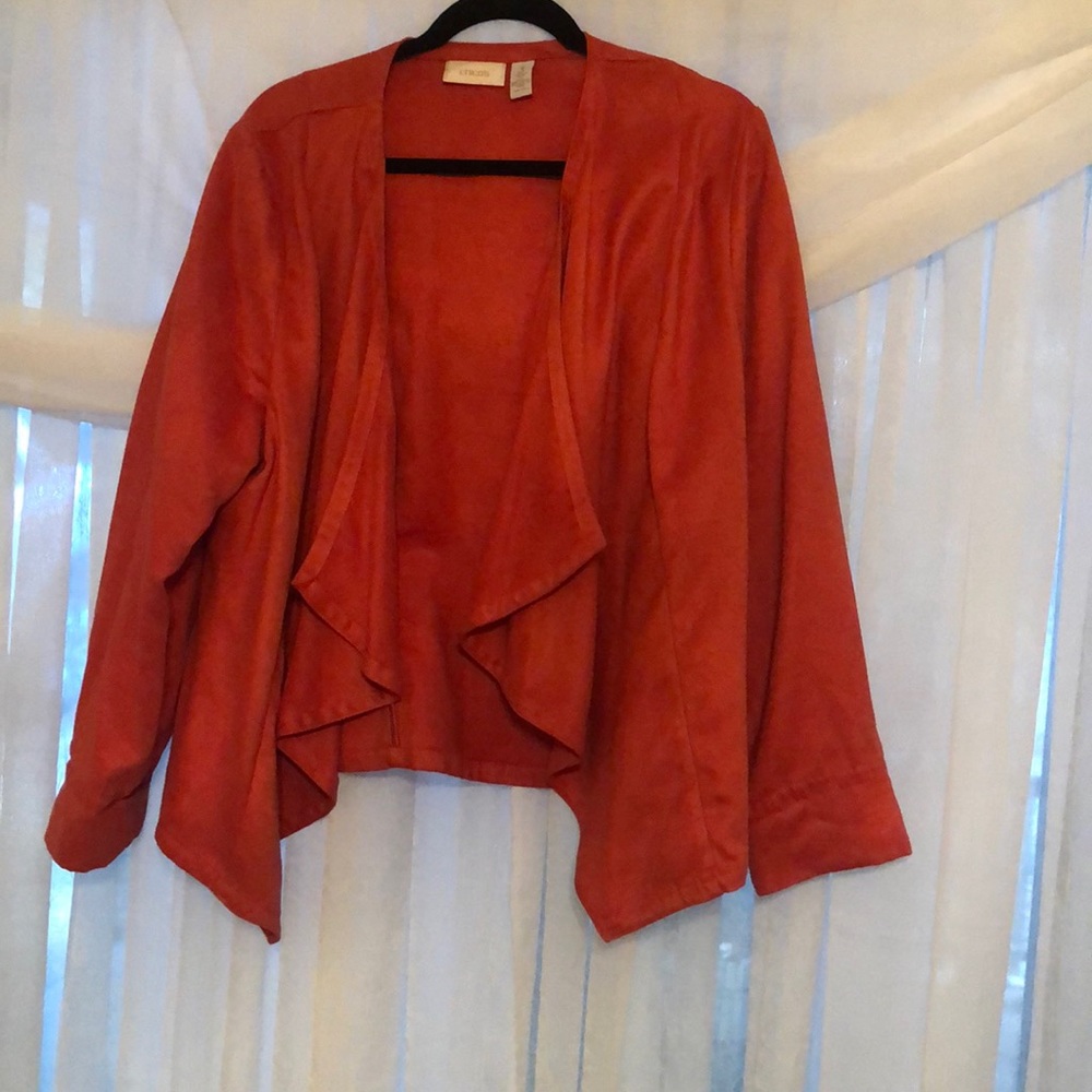 Faux suede jacket